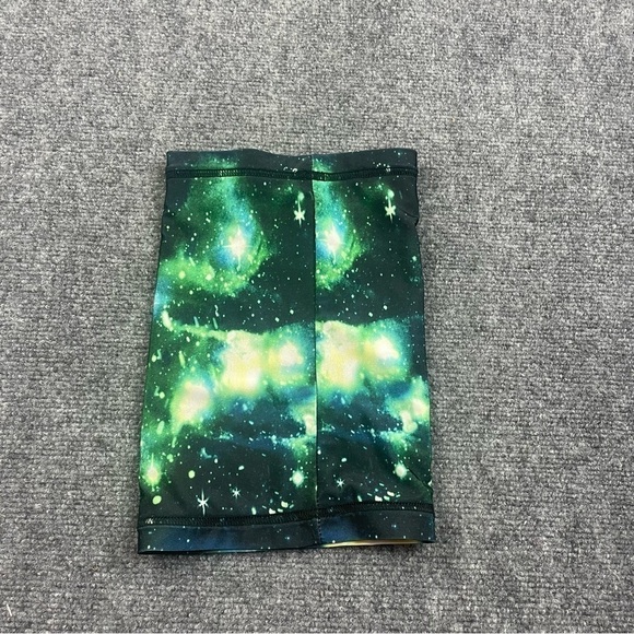 BLACKSTAR Youth Kids Neck Gator Galaxy Green Snow winter one size - Picture 2 of 5